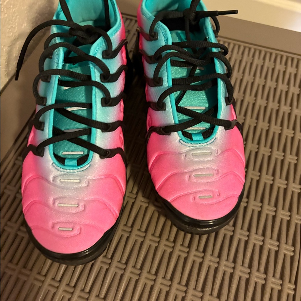 Nike Pink and Blue Athletic Shoes